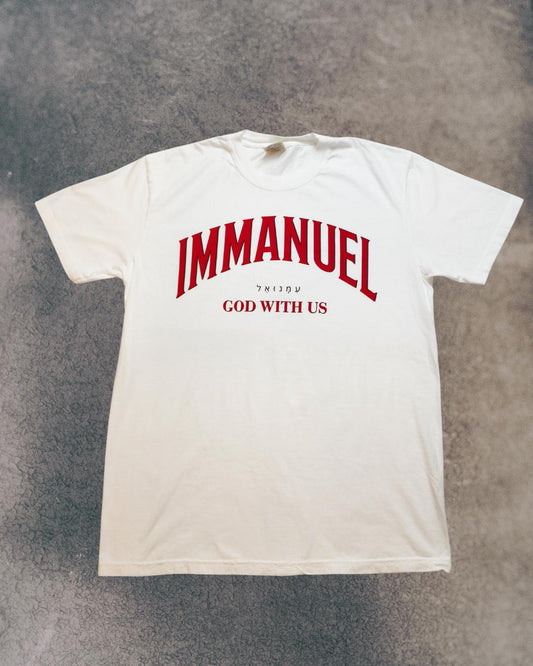 Immanuel Christian T-Shirt: Heavyweight Ringspun Cotton Comfort Colors Tee