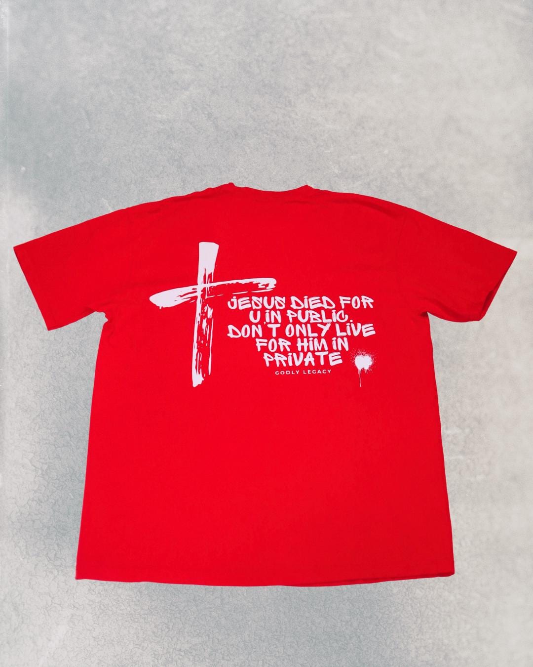 Heavyweight Unisex Christian T Shirt Comfort Colors Cotton Tee Cross Design Godly Legacy