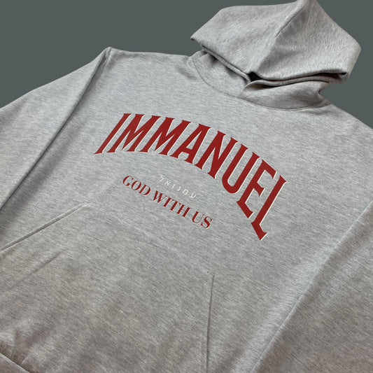 Immanuel Hoodie | Unisex Christian Heavyweight Hoodie | Bible Verse Faith Hoodie | God With Us Hoodie