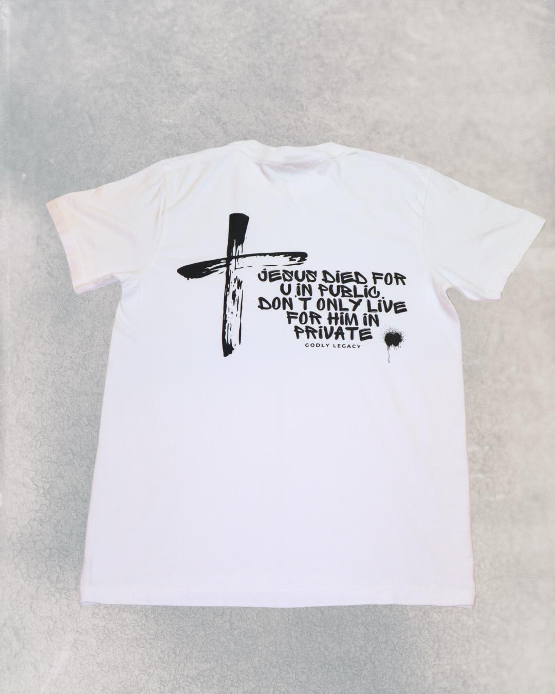 Heavyweight Unisex Christian T Shirt Comfort Colors Cotton Tee Cross Design Godly Legacy