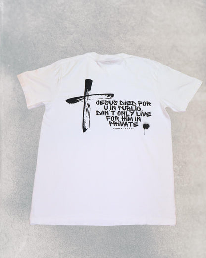 Heavyweight Unisex Christian T Shirt Comfort Colors Cotton Tee Cross Design Godly Legacy
