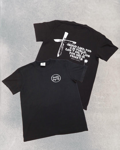 Heavyweight Unisex Christian T Shirt Comfort Colors Cotton Tee Cross Design Godly Legacy