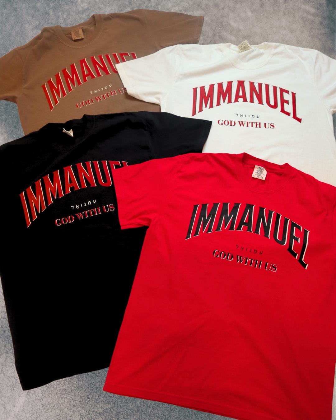 Immanuel Christian T-Shirt: Heavyweight Ringspun Cotton Comfort Colors Tee