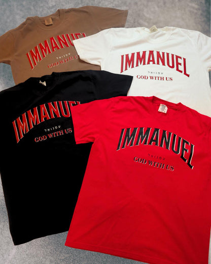 Immanuel Christian T-Shirt: Heavyweight Ringspun Cotton Comfort Colors Tee
