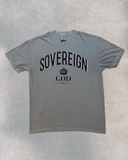 Vintage Christian T-Shirt: Ringspun Cotton Comfort Colors Tee, Sovereign God Design