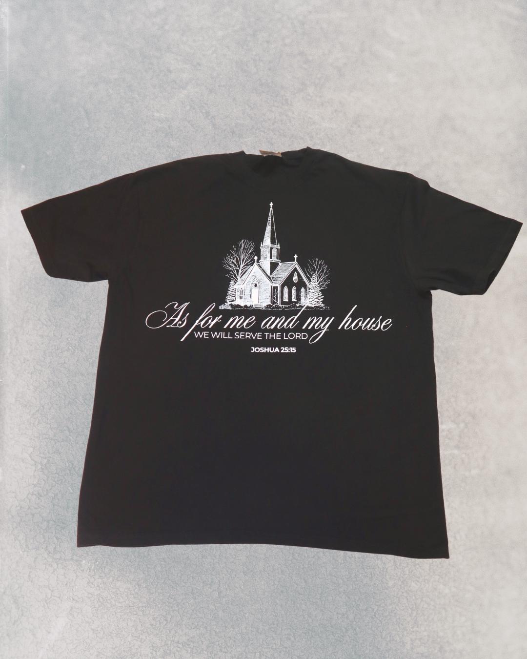 Heavyweight Unisex Christian T Shirt Ringspun Cotton Garment Dyed Comfort Colors Tee Joshua 25:15 Design Godly Legacy