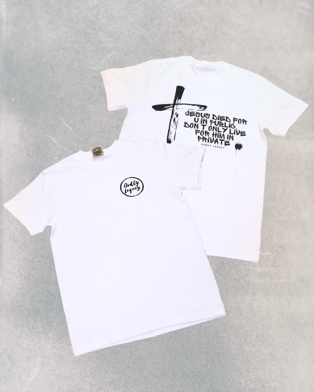 Heavyweight Unisex Christian T Shirt Comfort Colors Cotton Tee Cross Design Godly Legacy