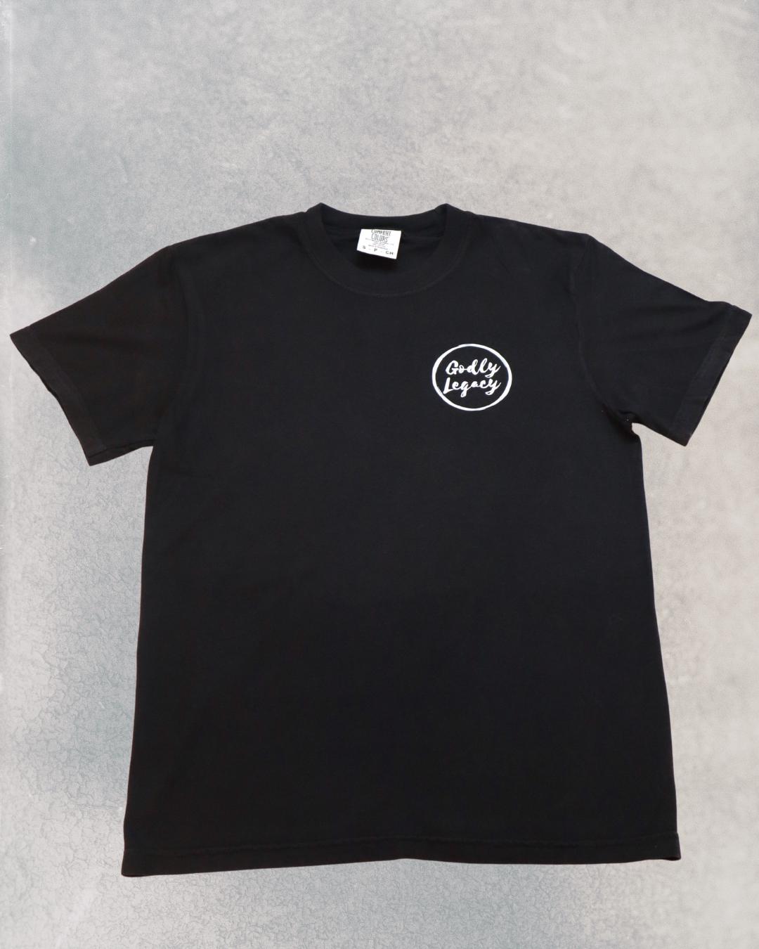 Heavyweight Unisex Christian T Shirt Comfort Colors Cotton Tee Cross Design Godly Legacy