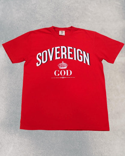Vintage Christian T-Shirt: Ringspun Cotton Comfort Colors Tee, Sovereign God Design