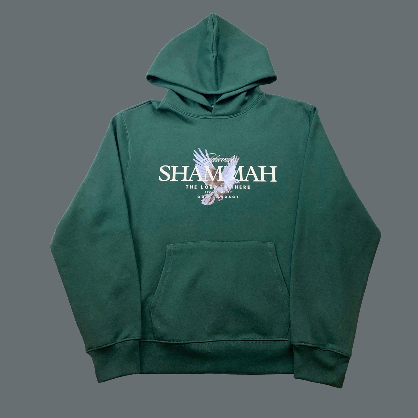 Jehovah Shammah Hoodie | Unisex Christian Heavyweight Hoodie | Bible Verse Faith Hoodie | God Is There Hoodie