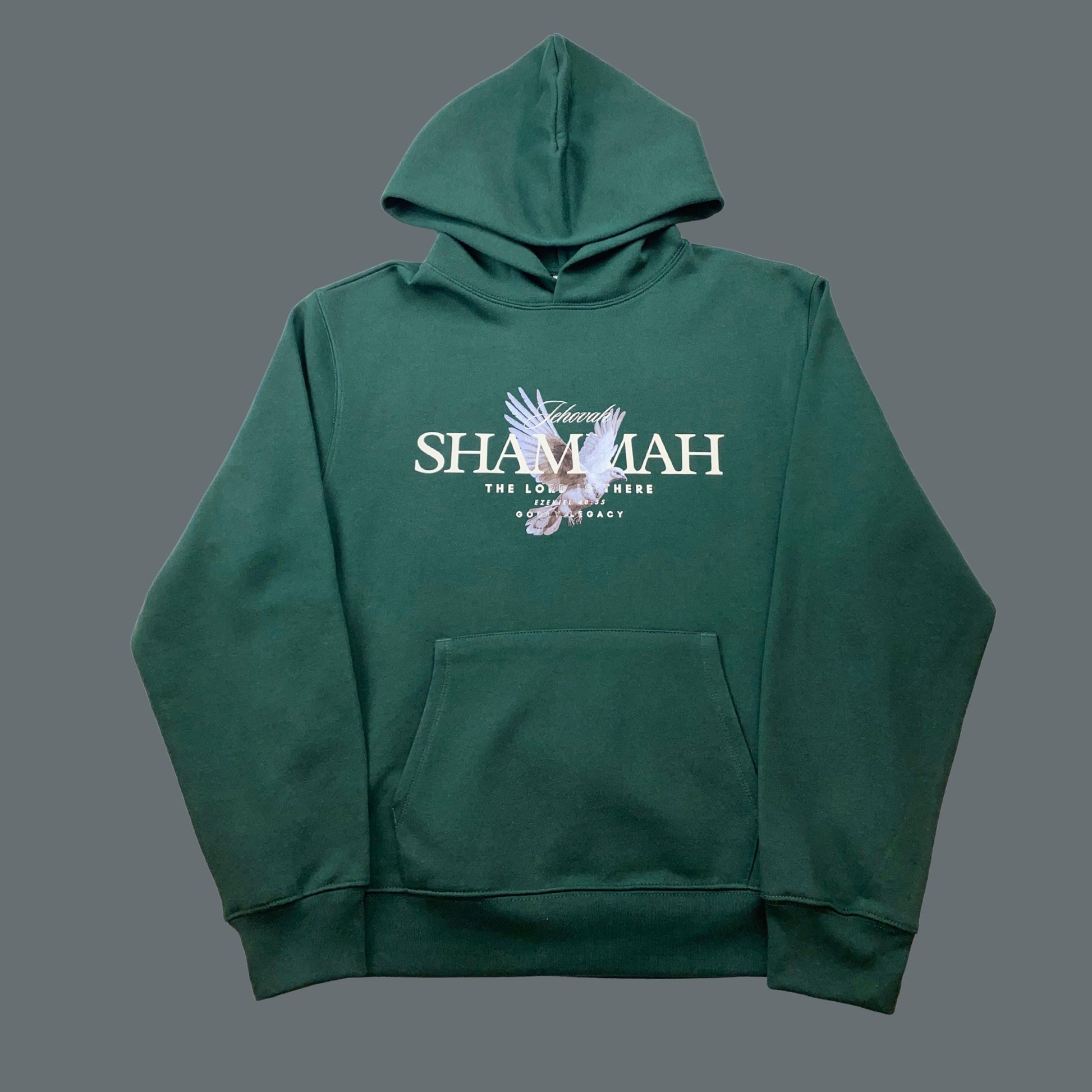 Jehovah Shammah Hoodie | Unisex Christian Heavyweight Hoodie | Bible Verse Faith Hoodie | God Is There Hoodie
