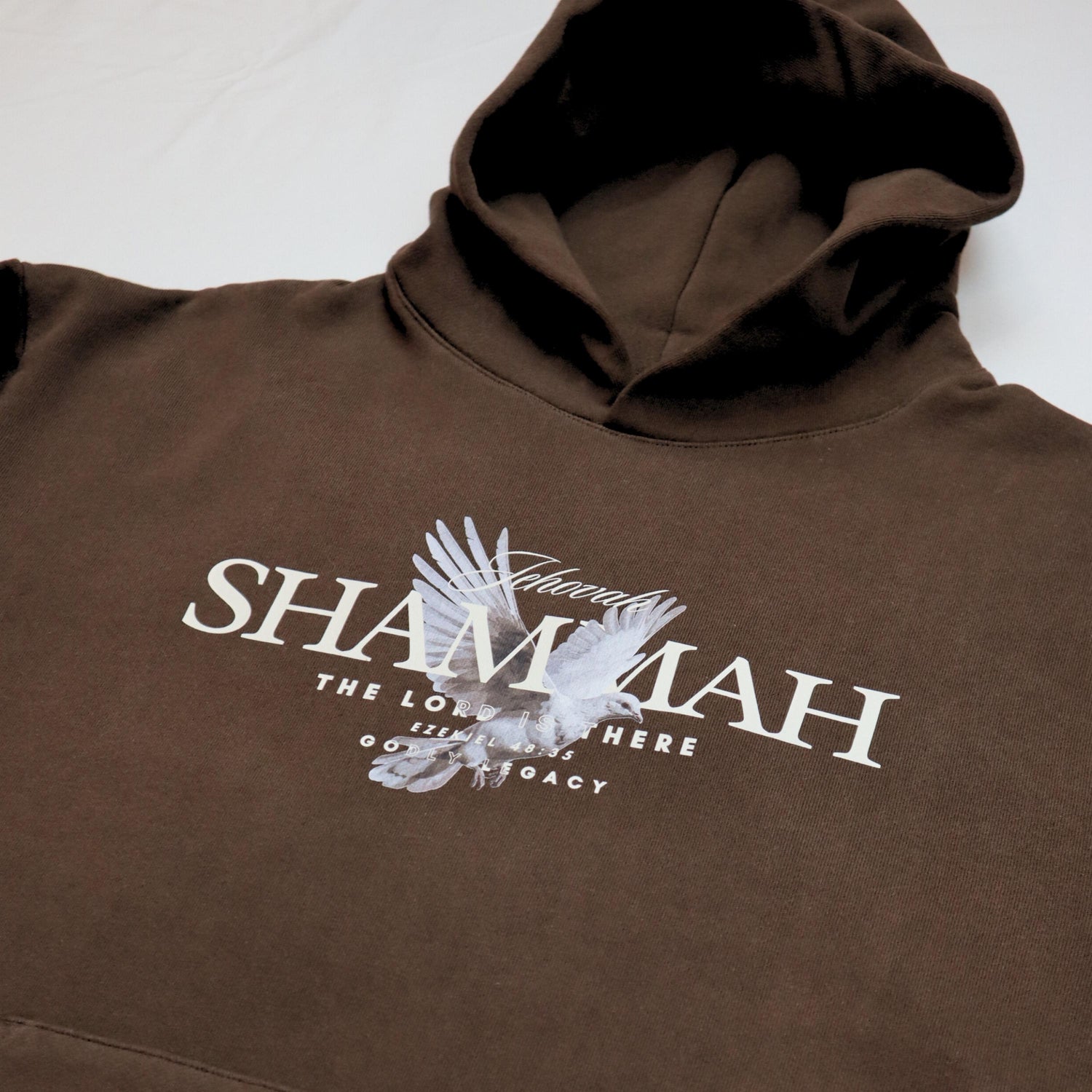 Jehovah Shammah Hoodie | Unisex Christian Heavyweight Hoodie | Bible Verse Faith Hoodie | God Is There Hoodie