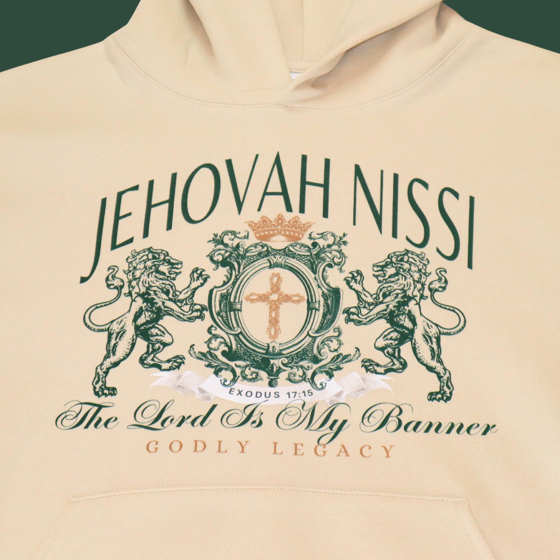 Jehovah Nissi Hoodie | Unisex Christian Heavyweight Hoodie | Bible Verse Faith Hoodie | The Lord Is My Banner Hoodie