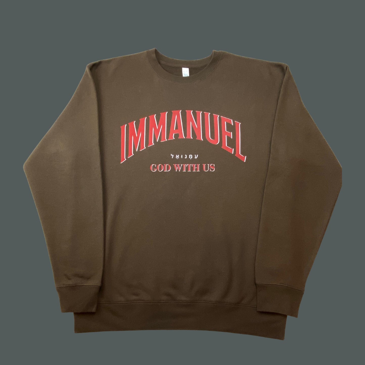 Immanuel Sweatshirt | Christian Heavyweight Sweatshirt | God With Us Sweater | Faith-Based Gift for Men & Women | Unisex Christian Apparel