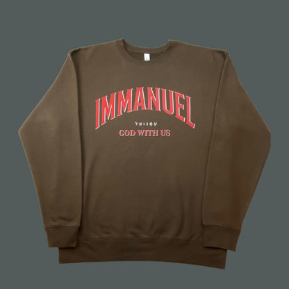 Immanuel Sweatshirt | Christian Heavyweight Sweatshirt | God With Us Sweater | Faith-Based Gift for Men & Women | Unisex Christian Apparel