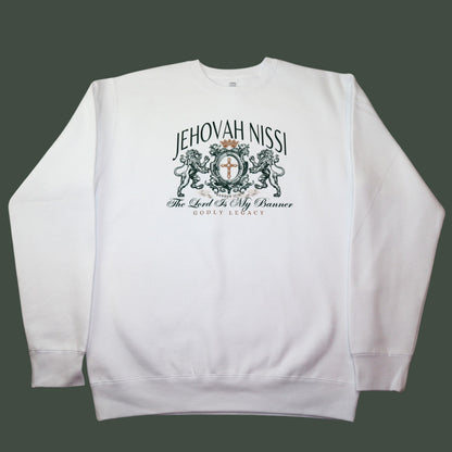 Jehovah Nissi Sweatshirt | Christian Heavyweight Sweatshirt | The Lord Is My Banner | Faith-Based Gift | Unisex Christian Apparel