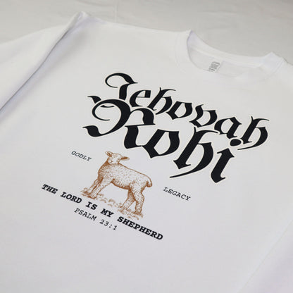 Jehovah Rohi Sweatshirt | Christian Heavyweight Sweatshirt | The Lord Is My Shepherd | Faith-Based Gift | Unisex Christian Apparel