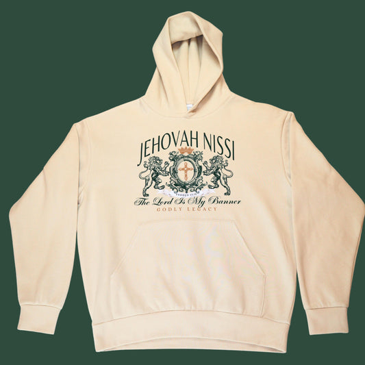 Jehovah Nissi Hoodie | Unisex Christian Heavyweight Hoodie | Bible Verse Faith Hoodie | The Lord Is My Banner Hoodie
