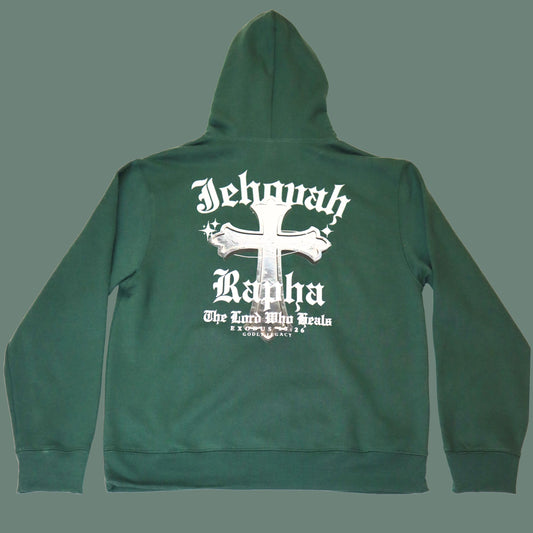 Jehovah Rapha Hoodie | Unisex Christian Heavyweight Hoodie | Bible Verse Faith Hoodie | The Lord Who Heals Hoodie