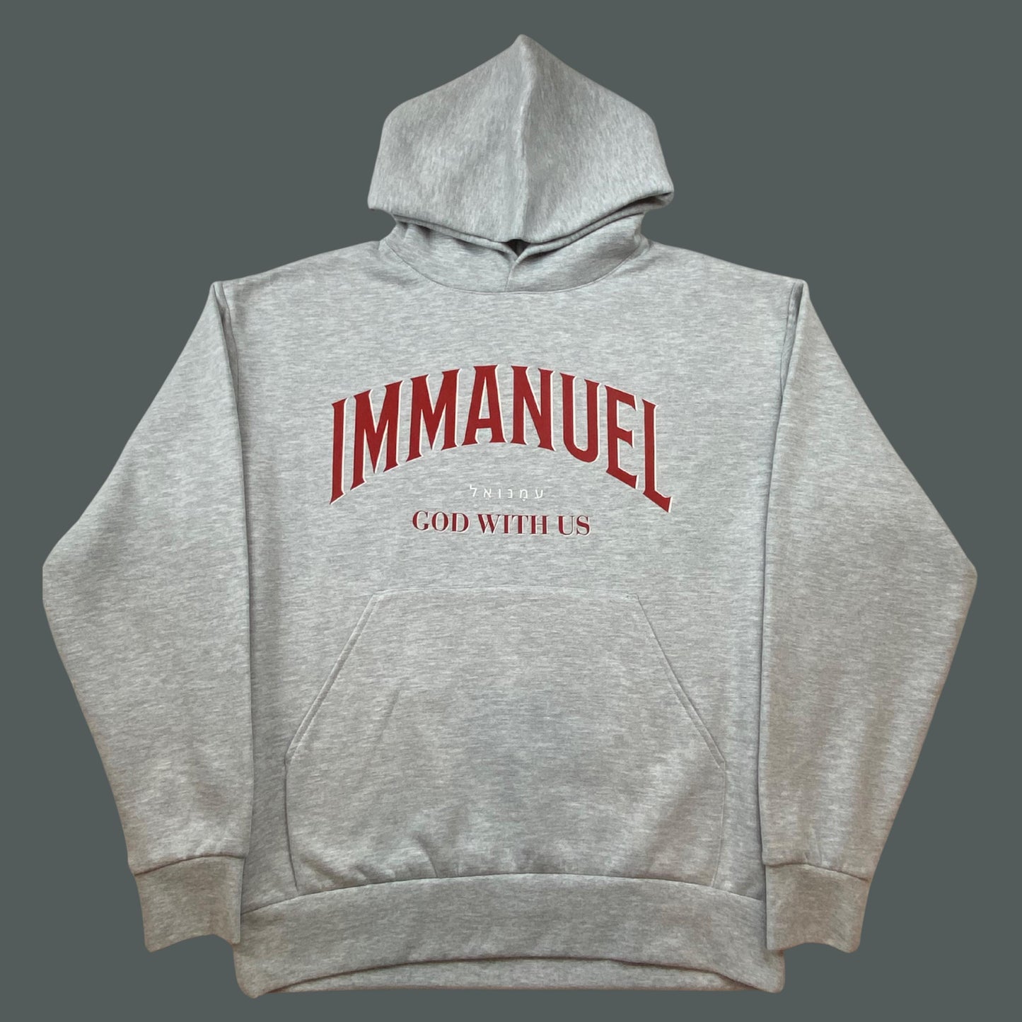 Immanuel Hoodie | Unisex Christian Heavyweight Hoodie | Bible Verse Faith Hoodie | God With Us Hoodie