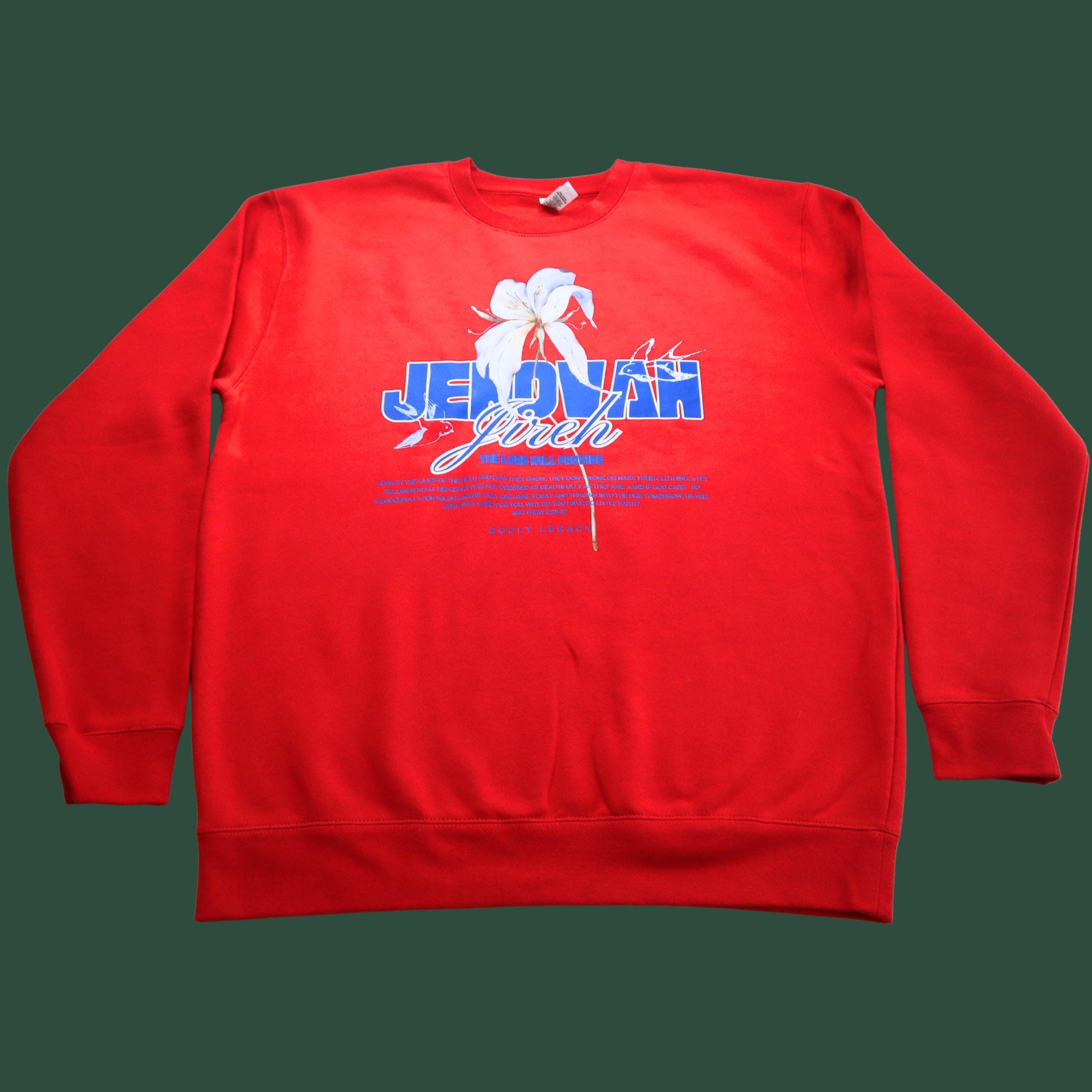 Jehovah Jireh Sweatshirt | Christian Heavyweight Sweatshirt | The Lord Will Provide Sweater | Faith-Based Gift | Unisex Christian Apparel
